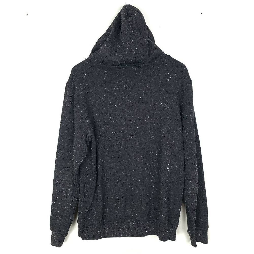 NASA Buzz Aldrin Charcoal Gray Speckled Pullover Hooded Sweatshirt Size: Small - Picture 4 of 4
